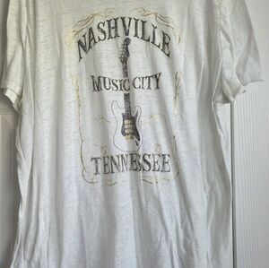 Maurices Nashville White Graphic T-Shirt 2x